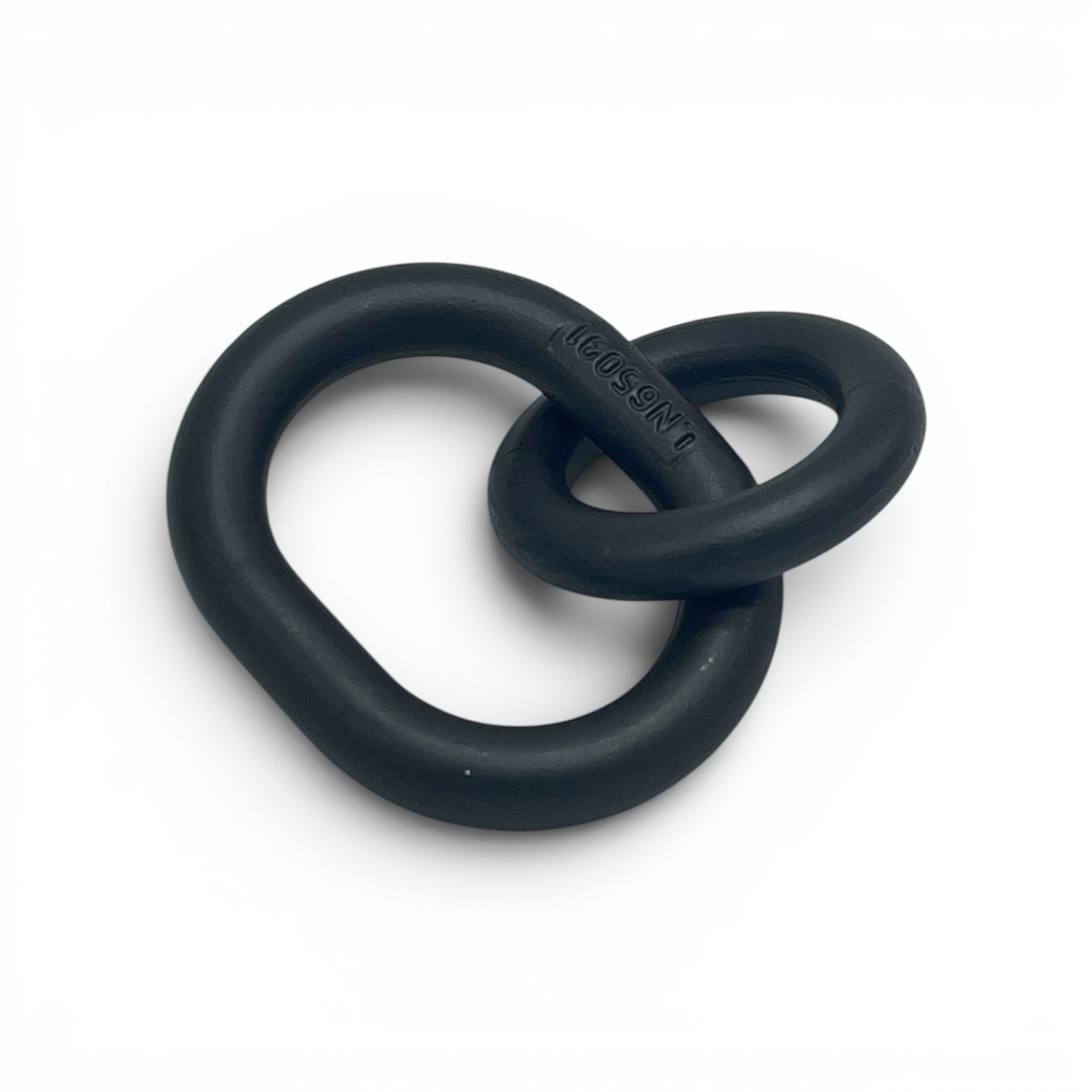 Aviation tow hook ring pair close-up