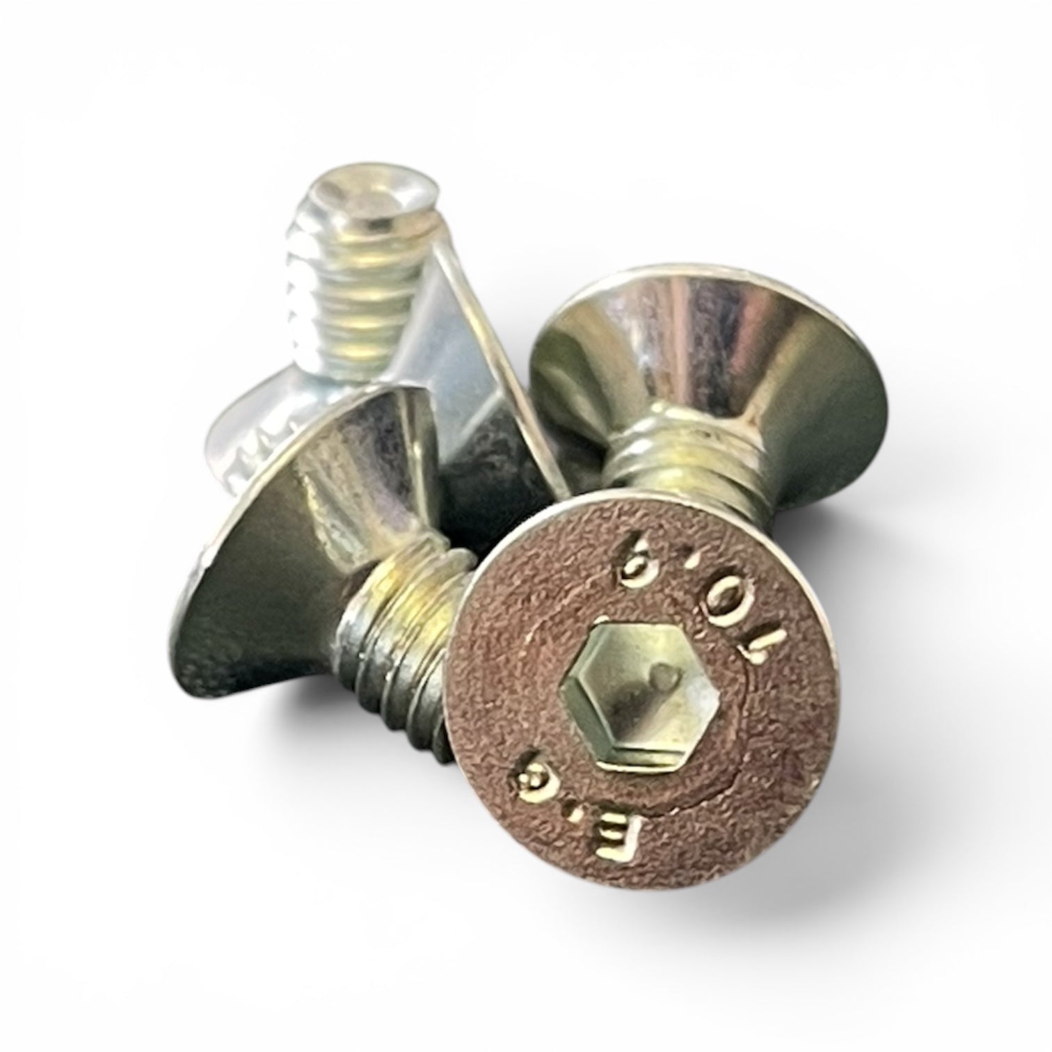 SOLO OEM countersunk hex socket screw M6 x 10mm DIN 7991 Grade 10.9 zinc plated — SE-0013283