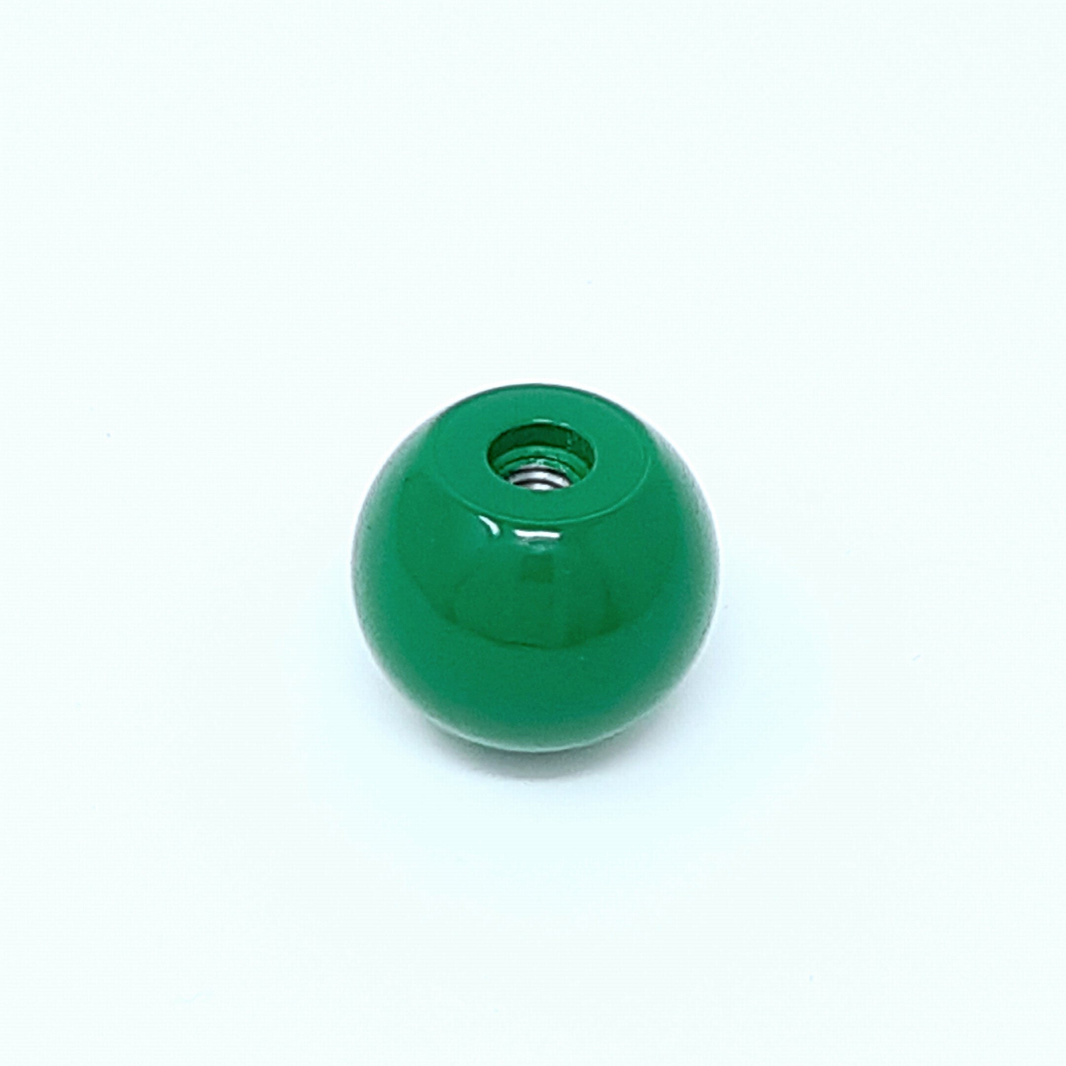 Ball Knob M6, Ø25mm, Alu Green Powdered, RAL 6029