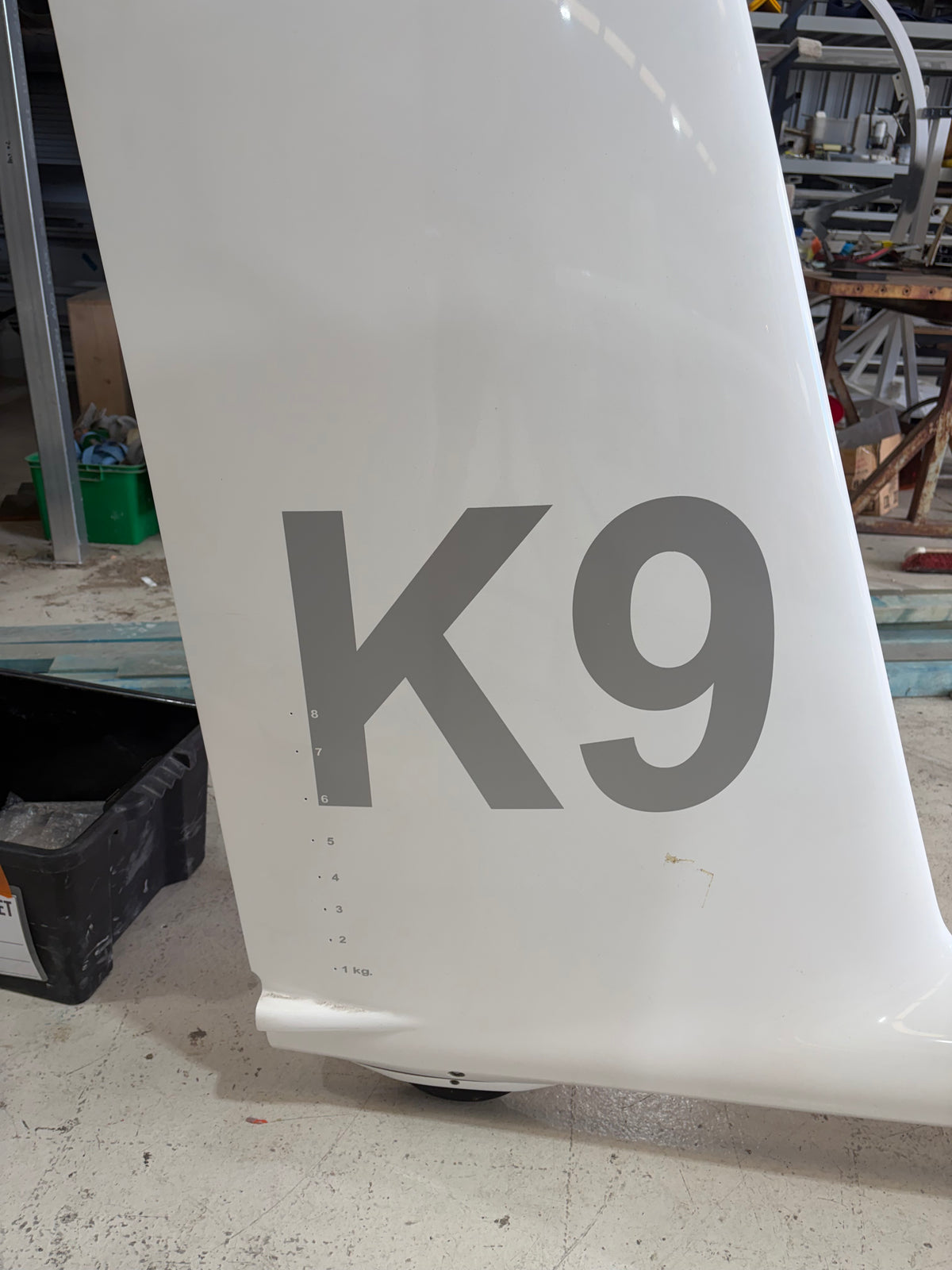 Competition numbers - 300mm on the fin