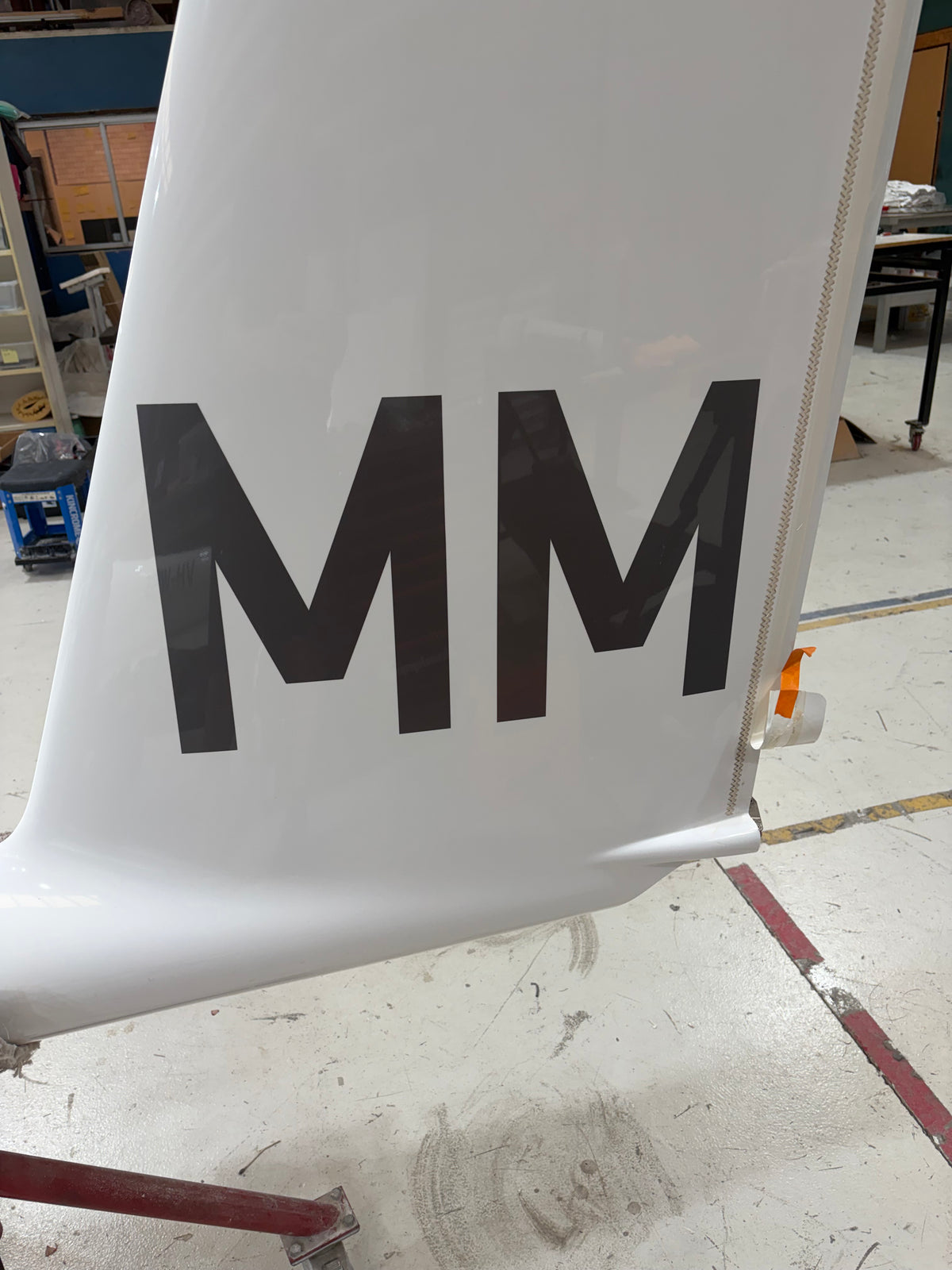 Competition numbers - 300mm on the fin